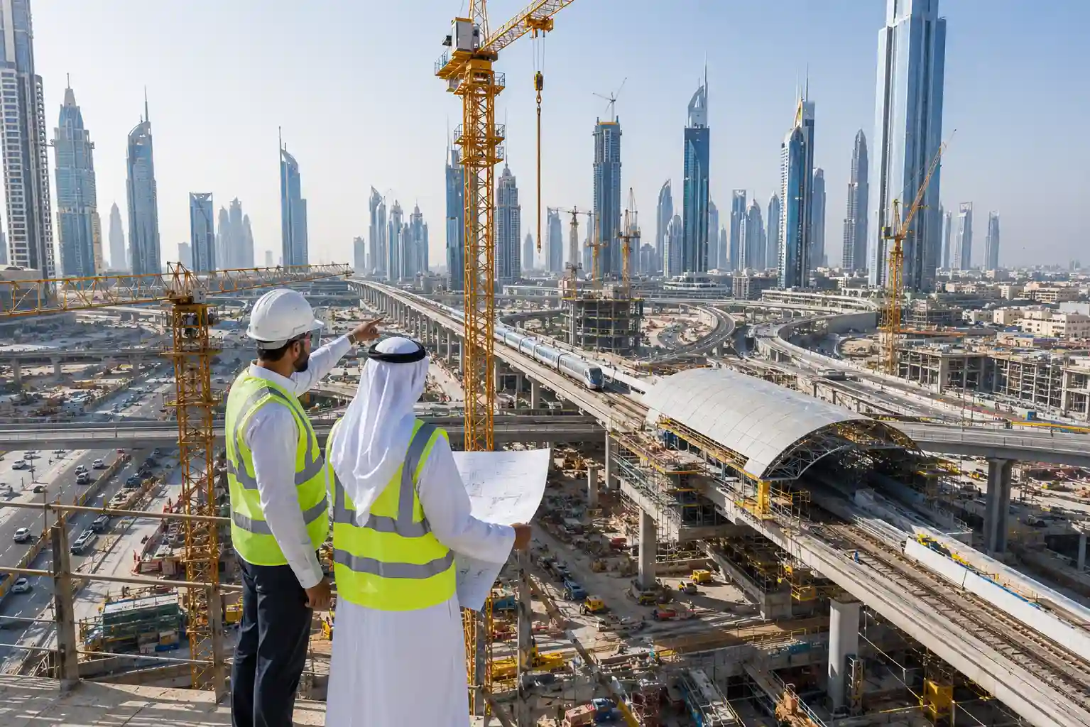 Large-scale infrastructure construction and smart urban development project in UAE