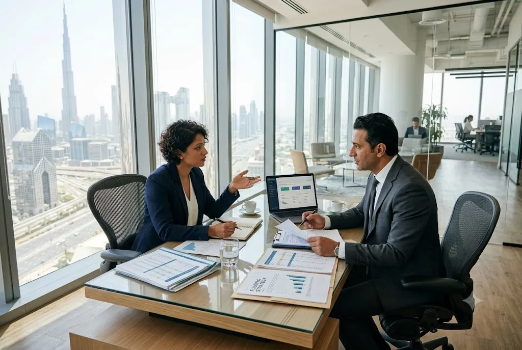 Entrepreneur applying for business start up loans in UAE