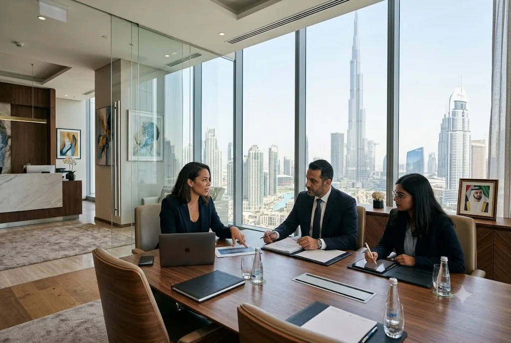 Entrepreneur starting a business in Dubai as a foreigner during company formation process