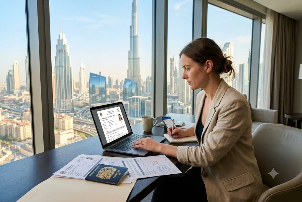 UAE visit visa extension application process and immigration requirements