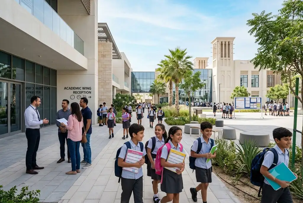 UAS Calendar showing the UAE academic year schedule for students and schools