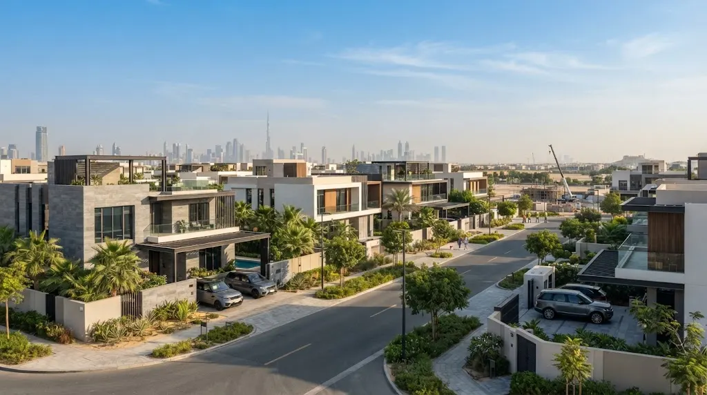 Modern off-plan villas in Dubai residential community