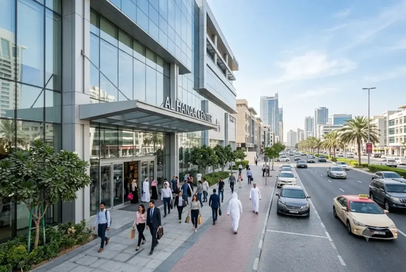 Al Hanaa Center Dubai commercial center on Al Mankhool Road