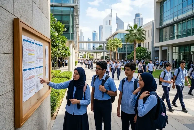 DAA academic calendar displayed for students planning the school year in Dubai