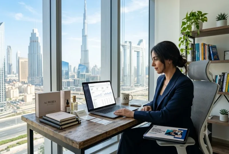 Online entrepreneur operating business with E-Trader license in Dubai