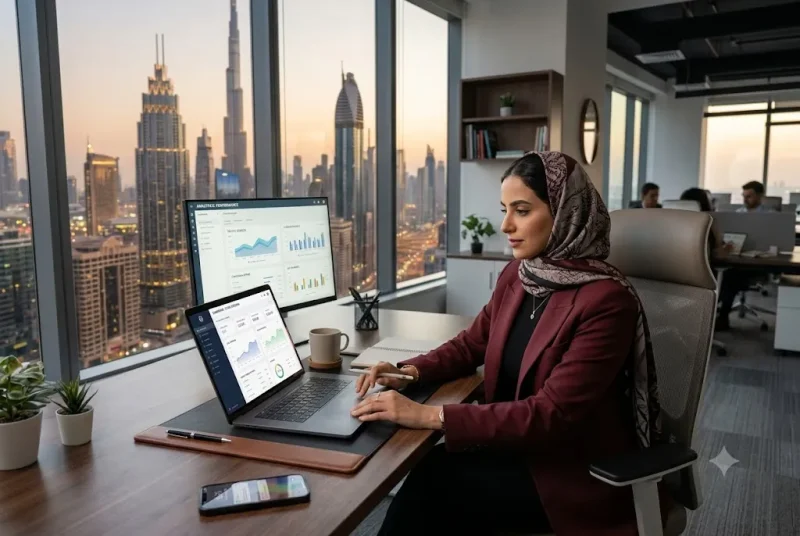 Entrepreneur learning how to start online business in UAE