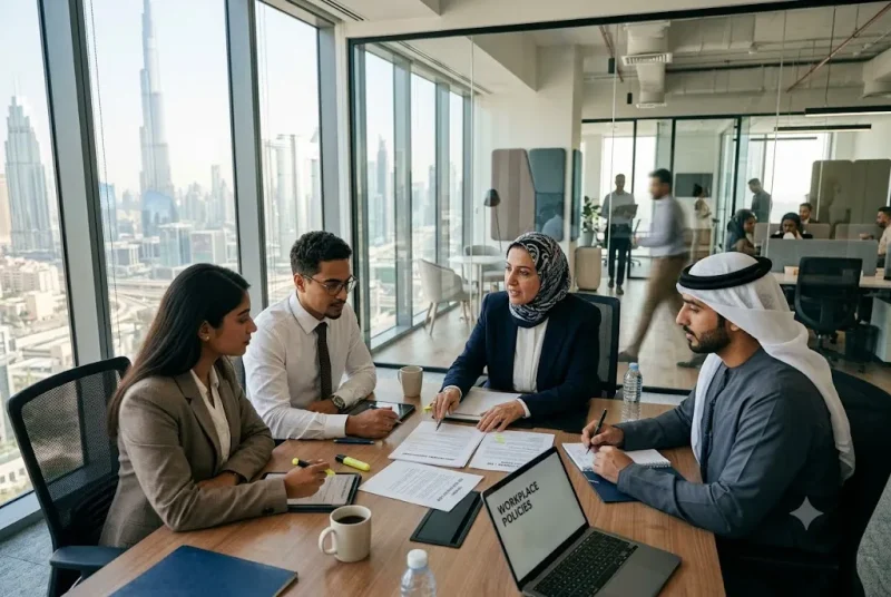 UAE labor law guide explaining employee rights and workplace regulations in the UAE