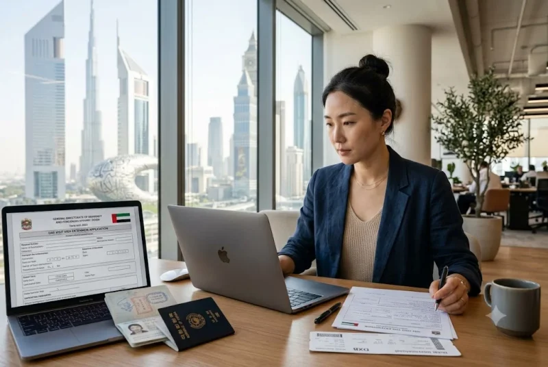 visa extension UAE visit visa application process and immigration requirements